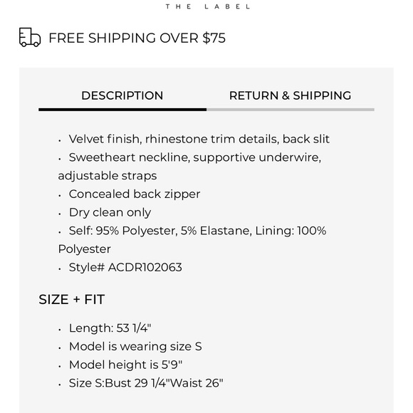 EVALE VELVET RHINESTONE TRIM MIDI DRESS ASTR The Label - Picture 6 of 8